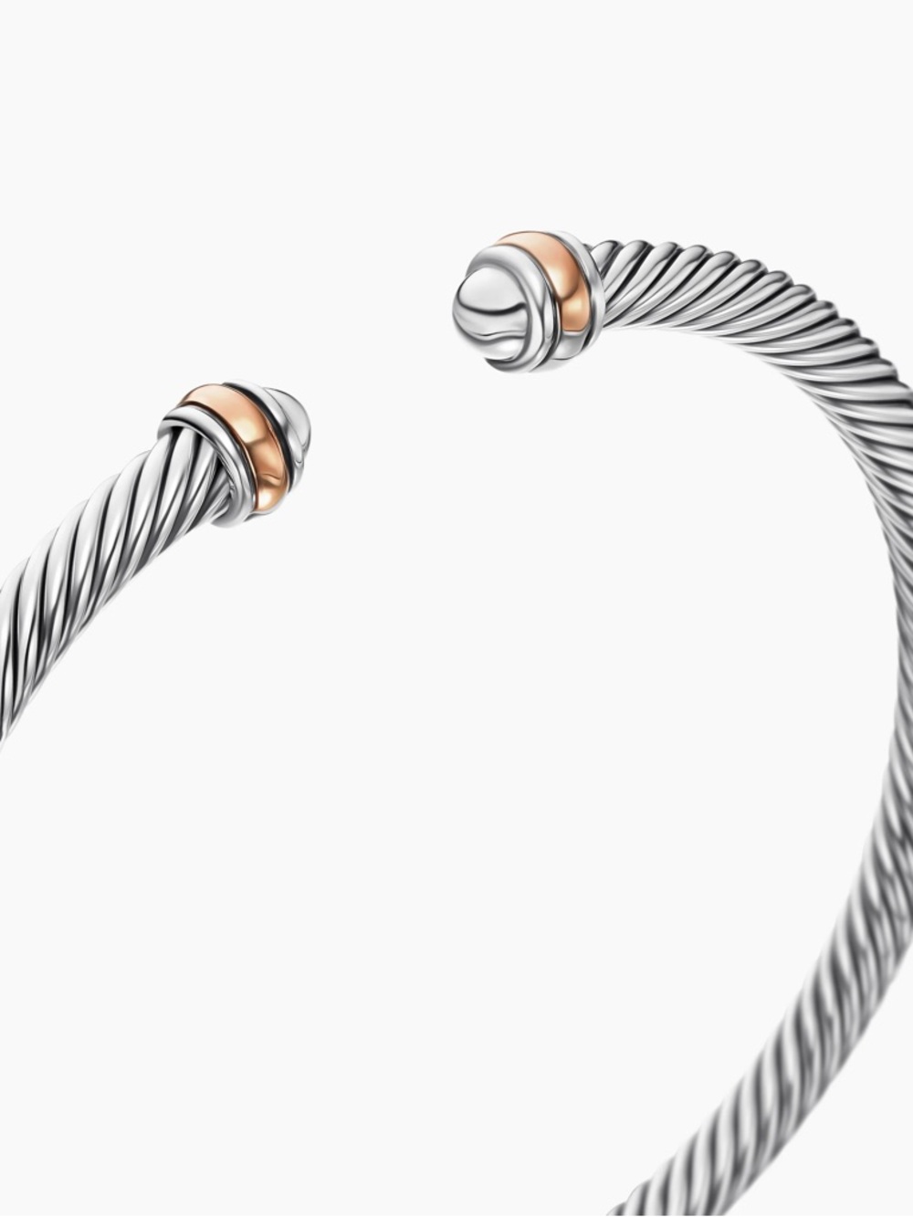 David Yurman CLASSIC CABLE BRACELET
Sterling Silver with 18K Rose Gold - Picture 3 of 8